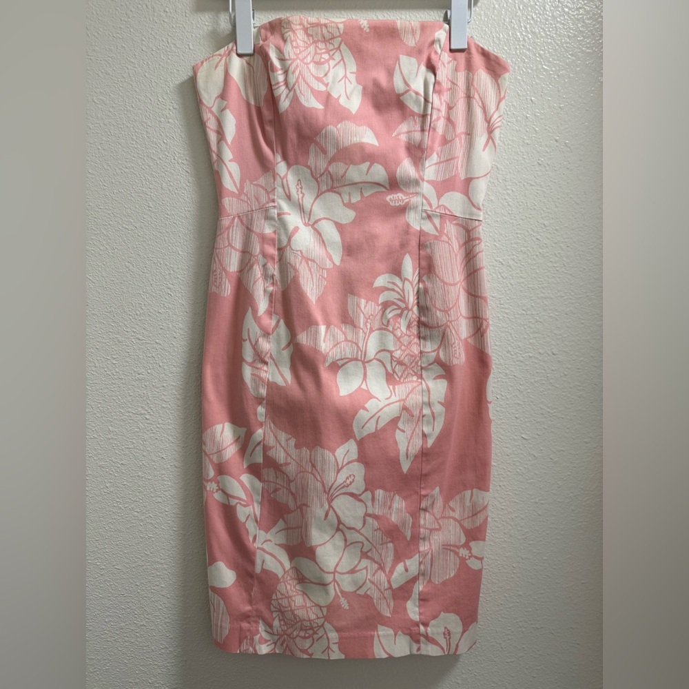 Tori Richard Floral Hawaiian Dress Sleeveless Back Zip Stretch Tropical Women 10